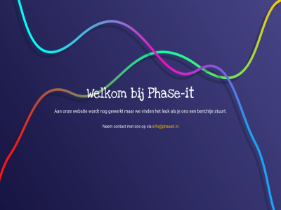 berichtj contact gewerkt info@phaseit.nl it leuk nem onz phas phase-it stuurt via vind we websit welkom