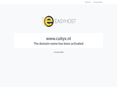 activated ben bvba contact domain easyhost has my nam the www.cubyx.nl
