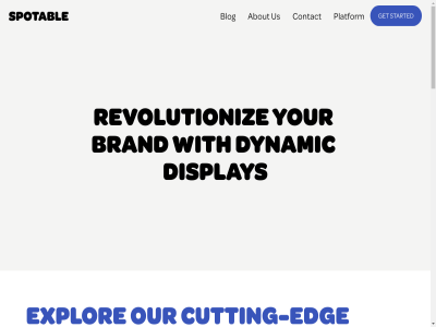 about blog brand contact cutting cutting-edg display dynamic edg explor get our platform revolutioniz services spotabl started to us welcom with your