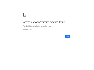 403 acces authorization denied don error hav http pag reload t this to view www.in2research.com you