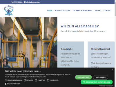 +31629108584 aanvrag accepter afwijz all app bell bericht bus bus-installaties businstallaties bv by contact cookiebeleid cookies cookiescript dag detail direct erg functionel gebruik gebruikerservar gebruikt hom info@alledagenbv.nl informatie inhur installaties lekker les leuk maakt mag mail mak net noodzak onderhoud onz open opnem overeenstemm personel powered prestatie racing racingteam services specialist stemt strikt target technisch uitdag verbeter verder verstur vervoer vind vol websit weergev weinig werk wij zit