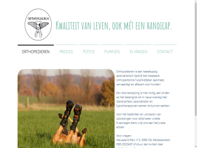-2033437 085 10 11 2952 aanmet adres aflevert alblasserdam bedenk bedrijf belangrijk bent contact da dierenarts dinsdag donderdag doorverwijz e e-mail filmpjes foto fysiotherapeut g geopend handicap hond hulpmiddel hulpvrag info@orthopedieren.nl juist kwaliteit lev maandag maatwerk mail met nauw nieuwland nodig oploss orthopedier orthopedisch overleg parc proces s sam specialist specialistisch stur tweekopp uitvoer uniek vervaardigt vind vrag vrijdag wel wer werk wij www.orthopedieren.nl