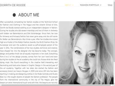 2009 2011 2014 2024 a about academy accessory after all also amsterdam an and antwerp are art as at audienc award away becom beirendonck ben bias blvd brand bring but by central chos city classes clothes clothing combination comes community complet concept could creativ cut design designer did dirk doing dorrith dozen during educational employed equally even everyth extra fascinat fashion few field finalist finish for found founded from gerrit giv gon graphic hague hand has hav her high important independent information interest international intership into joyful kunstanjer les lesson liked lov making marlous mod mor most never not only own peopl perfect person portfolio priz proces profession relax rietveld robijn rod roug rouges schol schonberger scored second self self-employed several shaped she sinc sister soeur started still studies studio successfully taught teaches teaching technical that the them then times to today together tok touch two utrecht walter way what with won work working world www.demodecentrale.nl www.lessoeursrouges.nl year z