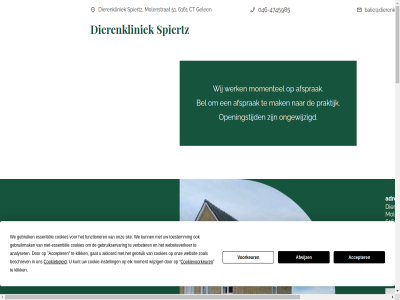 -11.00 -12.00 -19.30 -4745985 046 1991 1999 2003 51 6161 9 aanpak accepter activiteit adhv adres afgestudeerd afsprak afwijz akkoord all allereerst analyser assistentes balie@dierenkliniek-spiertz.nl behandel beher bel bell beschrev bv centrum collega cookie cookie-instell cookiebeleid cookies cookievoorkeur copyright ct derd di diagnos dienst dienstdoend dierenart dierenkliniek diergeneeskund do drs echtgenot eigenar elk email essentiel f.m.g functioner gat gebruik gebruikmak gebruikservar gelen geleverd gestart gesteld geval gevestigd goed grag homeopathie huisdier informatie ingeschakeld inhoud inschakel instell integral jafico klaarstat klik krijgt kunt luister ma mak manuel maps.google.com mocht molenstrat moment momentel naast niet-essentiel no no-nonsen nonsen nummer ongewijzigd onz oor openingstijd opgestart overleg partij passend praktijk recht regulier rijk sam sind sit spiertz spoed spreekur stan team telefon therapie toe toegepast toestemm uitgerust uitgevoerd universiteit utrecht verbeter verzamel vindt voorbehoud voorkeur vr vrag war we websit websiteverker werk wet wij wijzig wo za zien zoal zult