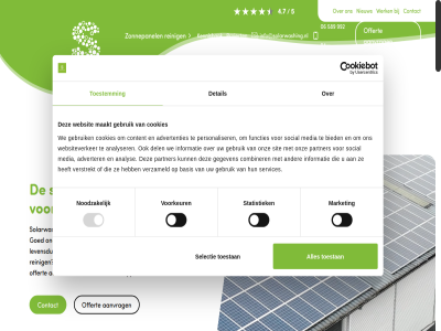 0 06 2 2025 3 4.7 5 589 84 992 aanvrag advertenties adverter agrarier agrarisch algemen analys analyser b.v basis bedrijfspand bekijk bel beoordel bied combiner consent contact content cookies dak del detail disclaimer email energiecooperaties functies ga gebruik gegeven gerealiseerd gespecialiseerd goed googl industrie industriedak info@solarwashing.nl informatie kennisbank knopp langer lat levensdur loods maakt mail market media mkb nem nieuw noodzak offert onderhoud onderstaand onz opslag partner personaliser plat project reinig rendement review schoonmaakmethodes schoonmaakrobot schoonmaakspecialist schur selectie selection services sit social solarwash solarwashing.nl stall stappenplan statistiek telefon toestan toestemm veldopstell verstrekt verzameld via voorkeur voorwaard vrag vrijblijv we weblead websit websiteverker weiger werk werkwijz wij zonnepanel zonneveld zorgt