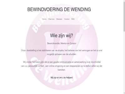 .. 2022 afhank almer b begeleid beher belang belangrijk bereik beschermingsmaatregel besliss bewindvoer bewindvoerder bied bijvoorbeeld buit by communicatie contact curatel curator dementie dienst doelstell doormiddel drie een eig ewindvoer familie familielid faq financien fout gat geestelijk gemeent goed handvol help herhaald hieronder hom hulp info@bewindvoeringdewending.nl informatie kunt lukt mak mentor mentorschap mogelijk nauw nem nodig o.a omgev onderwerp onlin onz opkom oploss overweg passend person samenwerk schuld situatie snel stabiliser stappenplan stell stoornis vermog verslav vertrouwd vind weg welk wending wij will ziet zoekt zorg