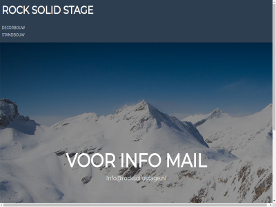 decorbouw hom info info@rocksolidstage.nl mail rock solid stag standbouw