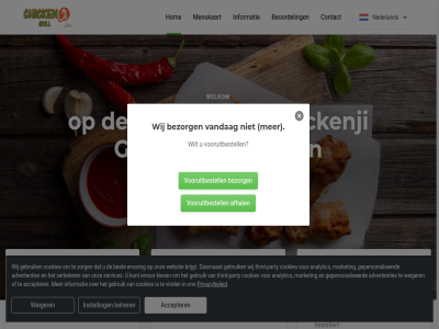 12 50 accepter actie advertenties afhal analytic beher bekijk bened beoordel best bestel bestell bezorg chickenji contact cookies daarnaast direct drankj ervar ervor favoriet gebruik gepersonaliseerd gerecht gratis grill hardloper hieronder hom huidig informatie instell kiez krijg krijgt kunt leeuward market meest menu menukaart nederland nieuwsgier officiel onlin onz party populair privacybeleid scroll services third third-party v.a vandag verbeter via vind vooruitbestell websit weiger welk welkom wij wilt zorg