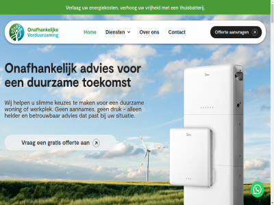 00 06 1 10 15 16 18 2 2025 3 35 4 5 57 6 7 76 8 9 94647968 aannames aansluit aanvrag advies algemen allen ander begeleid begrijp behoeft betrouw binn btw btw-nummer complex contact contactinformatie dag dakrenovaties dienst direct dring druk duidelijk duurzam een email energiekost energiereken ervar flink gedaald gedacht geslot graf gratis handig helder help hendrik hom houdt info@onafhankelijkeverduurzaming.nl installatie invester jan keuzes klant kvk kvk-nummer laadpal les link ma mak merk navigatie nl866847546b01 nooit nummer offert onafhank onz openingstijd operationel past perfect realistisch regie rendement situatie slimm snel sophie tal telefon thuisbatterij uitgelegd vacatures verduurzam verhog verkop verlag verliep verschil vlekkelos volg voorwaard vr vrag vrijheid warmtepomp werkplek werkt wij woning zaterdag zegg zien zondag zonnepanel