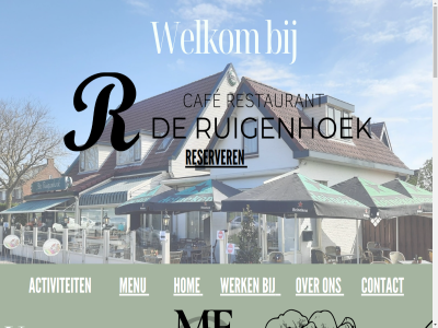 activiteit biteskaart contact diner drank f gezell hom koffie kop lunch menu menukaart o reserver ruigenhoek welkom werk zie