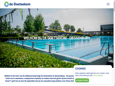 1 10.30 13.30 2026 27 3 30 3381 50 55 60 a a-b-c a.m.a aanbod aanmeld aantal abonnement accepter actie activiteit actuel afstand alblasserwaard allemal allen april avond avontur b baantjes bad bekend bekijk belef belev bericht beschik beweg bezoek bezoeker bied bijdrag blijft blijv blikvanger bov boven-hardinxveld buit buitenbad buitenlucht buitenzwembad c central cookies cursuss dag dagelijk dagj dankzij datum deelnem diploma diver doet doetsekom draait duik echt eenvoud eerst ehbo ehbo-post elk email en energie enthousiasm enthousiast ervar evenement evenementenkalender extra fit fris ga gastvrij gebruik geeft geest gef gegarandeerd geliefd gemeent geniet geopend geslaagd gev gewenst gewon gezell gezin gezinn gezond giessenburg glijban goed gorinchem groen grootst hardinxveld hart heerlijk hel herinner het hieronder holland i.p.v iederen individuel info@dedoetsekom.nl informatie instructiebad interactie introduc invull inzet jar jeugd jij jong juni karakter kernwaard kies kinder kinderfeestj kinderfeestjes kindvriend klar klik knop kom komt kop kort korting lang langeraadweg lat lb ler less let leukst licham ligt ligweid ling locatie lokal los maakt maand mail mak manier meenem meerder meld mens meter mid missie mogelijk molenland moment nacht natur nieuw nieuwsbrief noem omgev ondernemer ondersteund onlin ontdek ontmoet ontspann ontstat ontvang onz openingstijd openluchtzwembad organiser oud overzicht parkeergeleg partner pcg perfect peuterbad plek plezier post precies priv privacybeleid profiter realiser recreatief regel regelmat regio registratie rond ruim rust s sam samenkom scholier seizoen september sfeervoll sliedrecht social spectaculair speeltoestell spetter sponsor sponsorpagina sport sportdag sportiev stan stat steun student team terrein thuis ticket tijden toegang toezichthouder trek triathlon uitdag uitgegroeid uitgerust uur vanaf vanzelf vat veelgesteld veilig verbeter verbind verfriss verjaardag versterkt vertrouwd vier vijf vind vitaliteit voelt vo