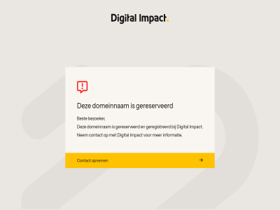 b.v best bezet bezoeker contact digital domein domeinnam geregistreerd gereserveerd impact informatie nem opnem