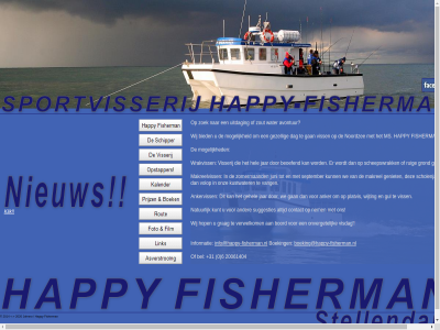 +31 0 20061404 6 anker ankerviss avontur bel beoefend bied boeking boeking@happy-fisherman.nl boord contact dag fisherman gan gehel geniet gevist gezell grag grond gul happy hel hop info@happy-fisherman.nl informatie jar juni klik kunt kustwater makreelviss makrel mogelijk ms natur nem noordzee onverget onz platvis ruig scheepswrak scholenjager september sportvisserij suggesties uitdag vang verwelkom visdag viss visserij volop water we wij wijting wrakviss zoek zomermaand zout