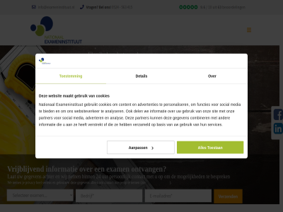 0 00 0524 1 10 2 24 3 4 415 5 563 59 64 9 9.6 aanpass achter advertenties adverter allen analys analyser basis bel beoordel besprek betrouw bied binn combiner company condities contact content cookies del detail direct exam examen exameninstitut exameninstituut.nl flexibel functies gebruik gebruikt gegeven gen hel helder hom in-company individueel info@exameninstituut.nl informatie inschrijv kort kost lat lesmateriaal lijn locaties maakt media mogelijk national nem ontvang onz open partner person personaliser privacy privacyverklar scherp selecter serieus services sit social sog tariev toestan toestemm uur vanaf vca verborg verstrekt verzameld vrag vrijblijv we websit websiteverker wij zie