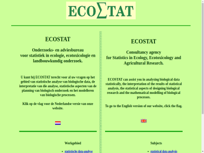 adviesbureau agency agricultural algemen analys analysis and aspect assist biological biologisch can click consultancy contact cour cursus data data-analys design ecologie ecology ecostat ecotoxicologie ecotoxicology english flag for gebied general go informatie information interpretatie interpretation klik kunt landbouwkund literatur mat mathematical method model modell modeller modelvorm nederland onderzoek onz our pag planning process processes publication publikaties research result review s softwar start statistic statistical statistically statistiek statistisch studies subject terecht the to versie version vlag vrag websit werkgebied wiskund you