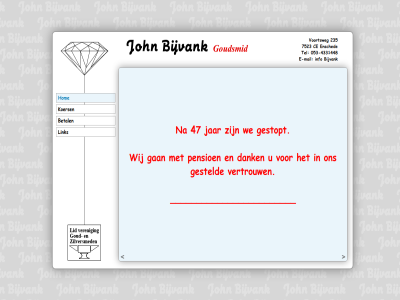 -4331448 053 235 47 7523 betal bijvank ce dank e e-mail ensched gan gesteld gestopt goudsmid hom info jar koers link mail pensioen tel vertrouw voortsweg we wij