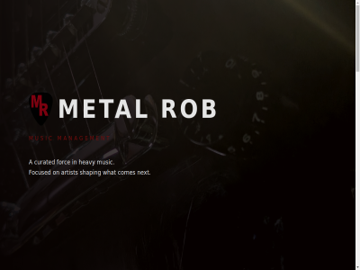 a artist comes curated focused forc heavy management metal music next on rob shaping what