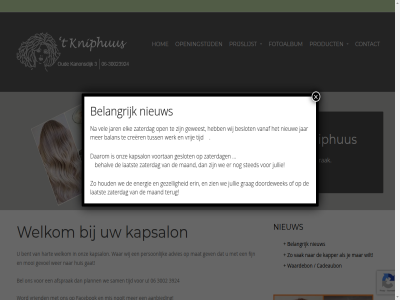 -30023924 06 3002 3924 aanbied advies afsprak balan behalv bel belangrijk bent beslot cadeaubon contact crer daarom doordewek elk energie erin facebok fijn fotoalbum gat geslot gev gevoel gezell grag hart hom houd huis jar jullie kapper kapsalon kniphus laatst maand mat mis mooi nieuw nooit onz open openingstijd person plann prijslijst product sam sted t terug tijd tuss vak vanaf vel voortan vriend vrij waardebon war we welkom wer werk wij wilt word zaterdag zien zutph