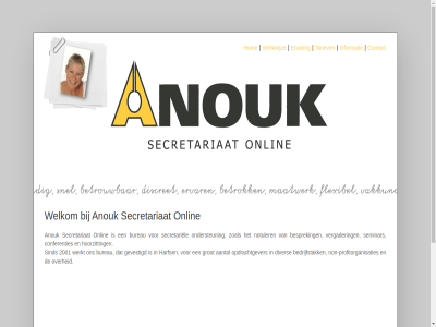anouk contact ervar hom informatie onlin secretariaat tariev websit welkom werkwijz