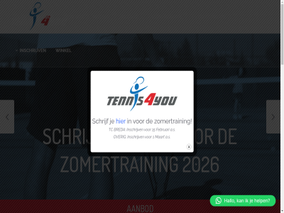 00 06 1 15 20 2020 2024 2026 27 29 51 54 77 99 a.s aanbod activiteit algemen bart bart@tennisforyou.nl bied binn bred breda club contact doel e februari for gev gewerkt hallo hart help hom indoorlocaties info@tennisforyou.nl inschrijv jeroen jeroen@tennisforyou.nl kwaliteit lesinformatie maart mels mogelijk naast nam nassau nieuw ondersteun ontwerp opgericht organisatie over padel padeltrain partner professionel sb schrijf sind sportnieuw t tc tennis tennisactiviteit tennisniveau tennisorganisatie tennistrain trainer training uitsluit verbeter veren verschill verzorg voorwaard we webdesign welk wij winkel you zomertrain