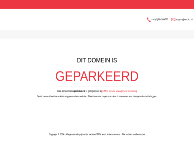 +31 -6399775 0 78 consult domein domeinnam geparkeerd geregistreerd management pietvdam.nl s.m.c servic support@smc-ict.nl www.pietvdam.nl