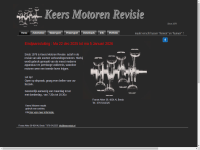 -5412325 076 16 1979 2025 2026 22 30u 39 4824 5 7 aanwez actief afsprak akker all apparatur automotiv bell bezoek breda cookies dec donderdag download eindjaarssluit even fran gebruik gemaakt gewon grag hierbij hom info info@keersrevisie.nl informatie januari jarenlang kenn ker klik krijg let lev ma maakt maandag meest modern motor open portfolio powersport revisie sinc sind soort t tel tuss twed vakkennis verbrandingsmotor verschil waardor watersport wer
