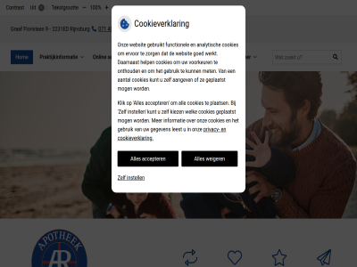 071 10 100 2231ed 407 9 9114 9115 accepter apothek contrast cookieverklar fax florislan graf hom hoofdmenu informatie instell medisch menu onlin praktijkinformatie privacy rijnsburg services submenu tekst tekstgrot tel toestemm vergrot verklein weiger zoek