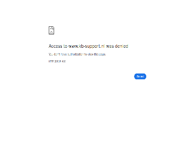 403 acces authorization denied don error hav http pag reload t this to view www.kb-support.nl you