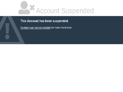 account ben contact for has hosting information mor provider suspended this your