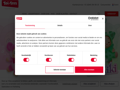 +31 0 1 10 2 254 3 36 40 accepter advertenties adverter afwijz analys analyser assortiment basis bied combiner consument contact content cookies del detail doeleind dutch europa functies functionaliteit gebruik geeft gegeven go grootst hom importeur informatie instell klant klantenservic klik maakt market media modal mvo noodzak onz open partner personaliser search selectie servic services sit slid social speelgoed statistiek to toestan toestemm toestemmingsselectie toi toi-toy toy verschill verstrekt verzamel verzameld voorkeur waaronder we webshop websit websiteverker wijzig