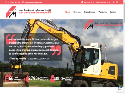 +31 0 06 15 2798 310 4000 411 461 6 66 672 672911 911 a aanpak afgerond afmet b bedien bedrijf beeld behulp beid bekijk belangrijk ben benodigd beschik best bestratingsmaterial beteken betekent beter bijvoorbeeld blij bv c contact container containerverhur d dagelijk dienst direct drag e e-mail eis erg ervar extra facebok familiebedrijf feedback g gat gebied gemond gespecialiseerd goed grind grond grondverzet h hierdor hog hom houd i ieder info@made-gemonde.nl informatie j jar jij jolanda jou jouw juist k kiez kijkt klant klantervar komt kort kwaliteit l laatst lang lat les lever leverancier lijntjes lon loonwerk m maakt machin machines mad mail materiaal medewerker meest mobiel modern n nauwkeuriger nem new nodig o ontmoet ontzorg ontzorgd onz open optimal p pag pagina park person positiev precies project r reden s schijndelsedijk servic snel sneller solid stan stat sterk stur t tegenop telefoonnummer ten tevred theo top transport transportbedrijf uiteenlop uitsluit v vaandel vacatures veiliger verbeter verhur verschill verwacht verzet vind voldoen voldoet volled vorm w waardor waarmee waarom war we welkom wen wer werk werkzam wet wij window z zand zoal zorg