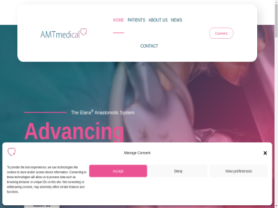 +31 0 105 3584 52 7070 85 a about accept acces adoption advanc advantages adversely affect after aim allow amt anastomosis anastomotic and and/or approach approaches approval arteriotomy artery as assisted availabl avoid b be beating becomes behavior behind best betwen both browsing build bv by bypas cabg can carer catheter certain clip cm connect consent consistency contact cookies coronary creat creating creation data dedicated deny dependenc designed developed devic distal does efficiency elana enabl evolution experienc experiences facilitat fact features figures focus follow followed for function futur goal graft has heart heart-lung hom how ids improv incision includ individual info@amt-medical.nl information innovation intended invasiv it laser les lik lung m machin manag may medical met midcab minimally mor multipl ned neurosurgery new newsletter not novel off off-pump on onc open optimized or originally our overall patient performed platform preferences procedur procedural procedures proces provid pump recovery redesigned reduc registered regulatory reproducibl rib robot robotic robotic-assisted sit skill small solution specially specifically standardized stor story subscrib such support surgery surgical system tecab techniques technologies technology the ther thes this tim to today toward trademark treatment unique us use uses using utrecht view we what wider will withdraw work yalelan