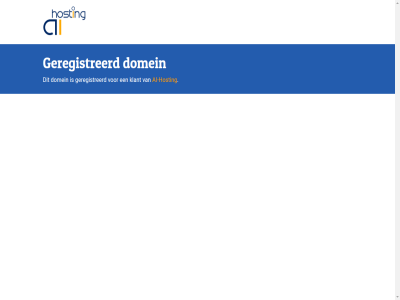 ai ai-host domein geregistreerd hosting klant
