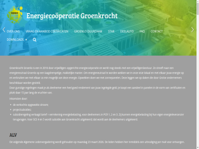1 10 12 14 144 15 2 2016 2018 2020 2022 2026 216 23 230 252 28 3 336 365 385 4 450 498 5 552 575 6 650 72a 750 76 9 aanbod aandel aangegev aangeslot aantal aanvang af afgelop afgeschakeld afhank afschakel afschakelpunt aktief algemen allen alv anderzijd android autodemontag balan bedoeld beeld beeldmateriaal beetj beher beid bekend belangstell bereken berends beschik best betaald betal beter betreft bijdrag bijgesteld bijlegt binn blijft boerenschur bom bov breng bruggeman bruiklen bv camera certificat consequentie contact cooperatiev curtail curtailment daardor daarmee daarom dag dak deelauto deelnam deelnemer del derd deur direct download drag drie duurzam een eerder eerst eig eigenar elkar energie energiebelast energiecooperatie energieleverancier energieneutral energieopwek enerzijd erf ervan essentie eurocent familie faq feit financiel ga garantiebedrag gat gebaseerd gebeurt geblek gebroeder gebruik gebruikt gecurtaild geeft gef gehoud geld geldt gemaakt gemeent gemonitord genom geplaatst geproduceerd gerealiseerd gered gericht gesteld gevleugeld gevraagd gezamen ging goed grad grafiek groenkracht groenlo grol grond grot gunnewiek gunstig hartebroekseweg hel helft hen hernieuw hieronder hoed hoev hoger hoofdinhoud houd houdt huis i i-phon i.h.a i.v.m info@groenkracht-groenlo.nl infraroodcamera ingelegd inkomst inmiddel inschat installatie installaties invloed jar jouw juli kinder klein koopt kormelink kort kost koud krijg kringlop kun kunt kwam kwartier kwh laagdrempel laatst lager landelijk lang lat led ledenvergader legg lever ligg ligt lijn locatie locaties lokal m.b.v maand maandag maart maatregel mail mak makkelijk manier marianum meegenom meest mei min minder minimal moeilijker mog mogelijk moment monumental n n.b nb negatief nem nergen net nieuw nodig november offert ofwel oldenhuis onbalan ondernemer ontstat ontvang ontwikkel onvoldo onwens onz oorspronk oorzak oost oost-westopstell opbrengst opbrengt open opgericht opgewekt opgezet opnames optimal opti
