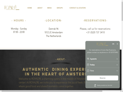 +31 0 00 07 1012 20 2016 22 3410 7 737 96 98 a about amsterdam an and are at atmospher authentic be both bustling by call can car center charming city click com contact cozy creating crust dam damrak day dining dish dishes e e-mail eatery enjoy ensur even every experienc features fel finest fired flavor flavorful fod for fresh freshest from full god group heart her historic hom hotelprofessional hour ingredient inspired invit it job join joy just latest lively local located location lp mad mail meal memorabl menu middl moment monday netherland offer open or our palac passion pasta personeelszaken@royal98.nl pizzas plates pleas prid relaxed reservation restaurant royal royal98 s season send shared sourcing squar step summer sunday sunny supplier tak that the thin thin-crust to together unwind us variety vibrant visit warm we wek welcom wher whether winter with wod wood-fired you