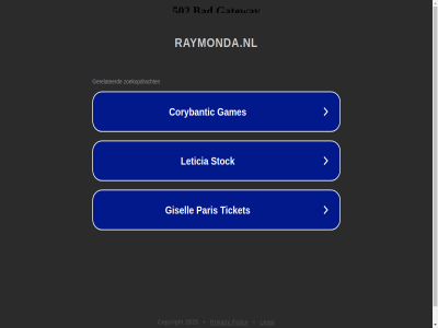 2025 copyright legal policy privacy raymonda.nl