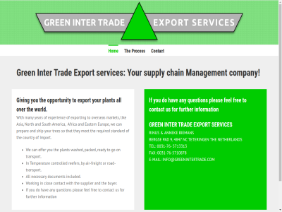 -5710878 -76 0031 4847 5713313 9 africa air air-freight all america and annek any asia berg bieman buyer by can chain clos company contact content controlled copyright country do document e e-mail eastern europ experienc export fax fel for free freight further giving go gren hav hom if import included info@greenintertrade.com information inter lik mail management many market met nc necessary netherland north offer on opportunity or overseas packed pad plant pleas prepar proces question ready reefer required reserved right rinus road road-transport services ship skip so south standard supplier supply tel temperatur teter that the they to trad transport tres us washed we with working world year you your
