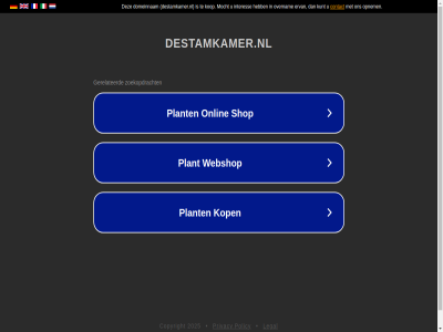 2025 copyright destamkamer.nl legal policy privacy