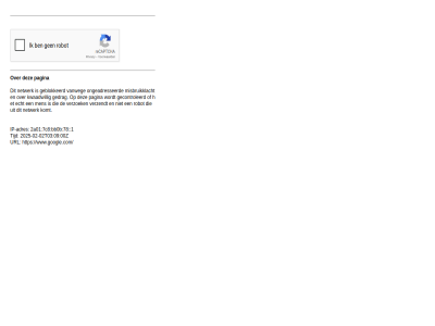 -02 00z 09 1 2025 2a01 78 7c8 adres bb0b echt geblokkeerd gecontroleerd gedrag ip ip-adres komt kwaadwill men misbruikklacht netwerk ongeadresseerd pagina robot t03 tijd url vanweg verzendt verzoek www.google.com