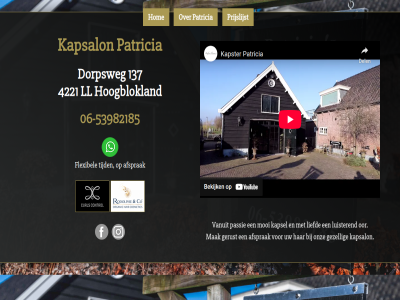 -53982185 06 137 4221 afsprak dorpsweg flexibel gerust gezell hairstylist hom hoogblokland kapsalon kapsel kapster liefd ll luister mak mooi onz oor passie patricia prijslijst tijd vanuit