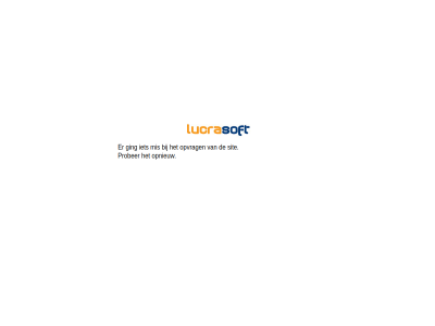 bv ging lucrasoft mis opnieuw opvrag prober sit system