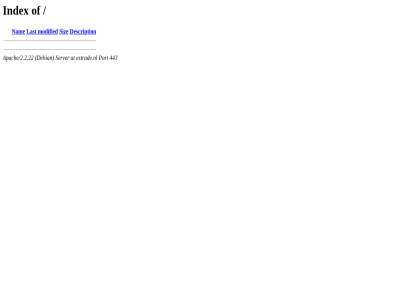 443 apache/2.2.22 at debian description estrade.nl index last modified nam port server siz