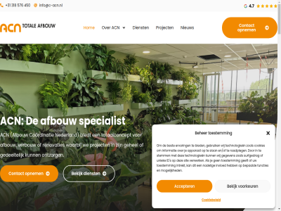 +31 2026 28 318 3927 450 576 accepter achter acn actueel aeres afbouw afwerk all almer amsterdam apparat basisschol beher bekijk bepaald best betrouw bied biedt bouw bv contact cookiebeleid cookies coordinatie copyright dienst disclaimer en/of ervar fsc functies gebruik gecertificeerd gedeelt geeft gegeven gehel gg grep hoek hog hogeschol hom hoogwaard id info@c-acn.nl informatie inspiratie intrekt invloed kennis kijkj klant kwaliteit mogelijk nadel nederland nieuw nieuwsbericht ontdek ontzorg onz oog oploss opnem organisaties partner privacybeleid product project raadpleg realiser recht renovatie renovaties renswoud s scherm sit slan slimm sluiswachtershuis specialist stemm surfgedrag technologieen toekomst toestemm totaalconcept totaaloploss total transformatie uniek vakkund verbouw verwerk voorbehoud voorkeur vrag waarbij we wereldburger wij zoal