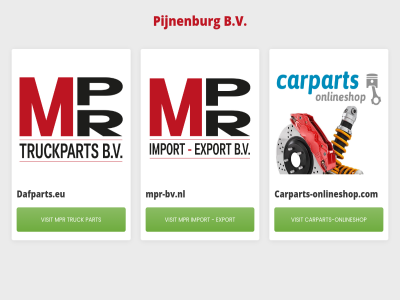 b.v carpart carparts-onlineshop carparts-onlineshop.com dafparts.eu export import mpr mpr-bv.nl onlineshop part pijnenburg truck visit