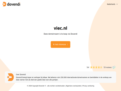 2026 250.000 50 9.4 algemen all beher bemiddel brengt copyright deal doel domeinnam dovendi elkar goed interes international kop koper nam nederland partij privacy recht review ruim verklar verkop verkoper via viec.nl voorbehoud voorwaard we