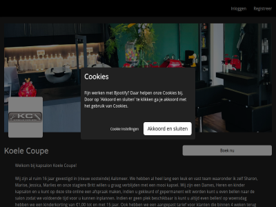 afsprak akkoord bjootify boek cookie cookies coup di do fijn ga gebruik help inlogg instell klik knipp koel mak onz registrer sluit werk wo
