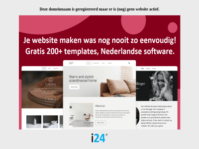 actief domeinnam geregistreerd websit