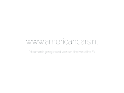 alfion bv domein geregistreerd klant www.americancars.nl