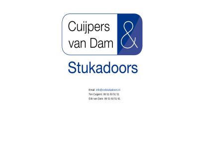 06 51 61 63 cuijper dam email erik info@cvdstukadoors.nl stukador ton