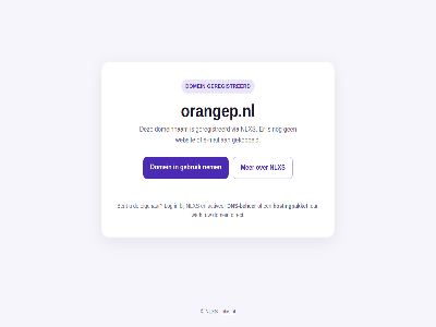 activer beher bent dns dns-beher domein domeinnam e e-mail eigenar gebruik gekoppeld geregistreerd hostingpakket log mail nem nlxs nlxs.nl orangep.nl via websit